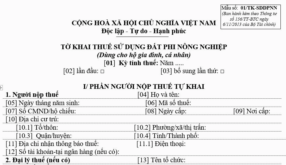 Giấy tờ đất đai và thuế