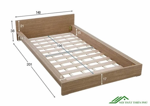 Giường 1m4 kiểu Nhật hiện đại