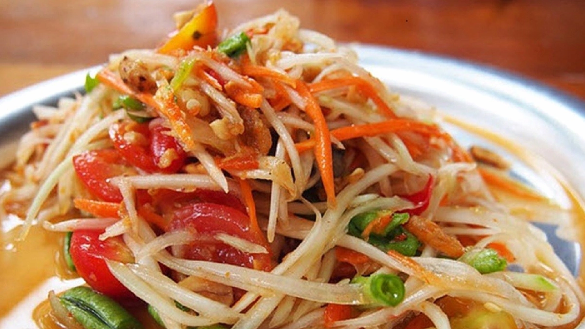 Gỏi đu đủ chay thanh mát