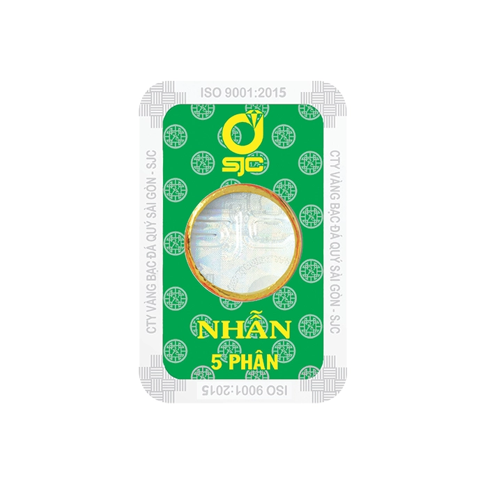 Hình ảnh 5 phân vàng thương hiệu SJC