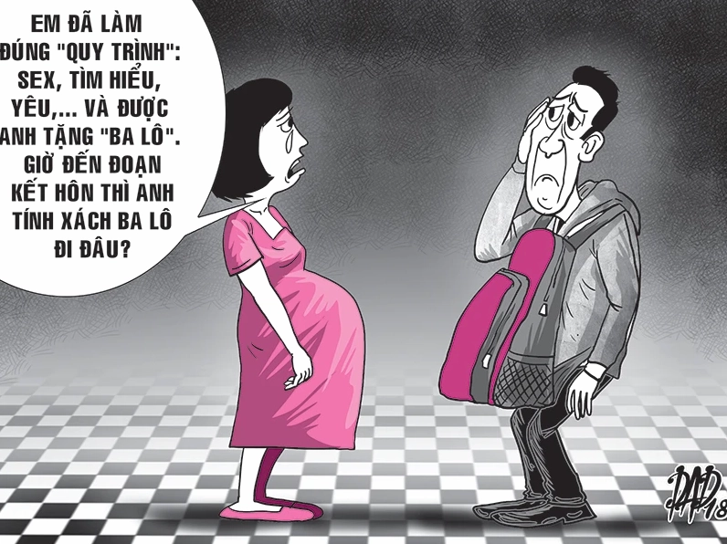 Hình ảnh biếm họa về sự dễ dãi