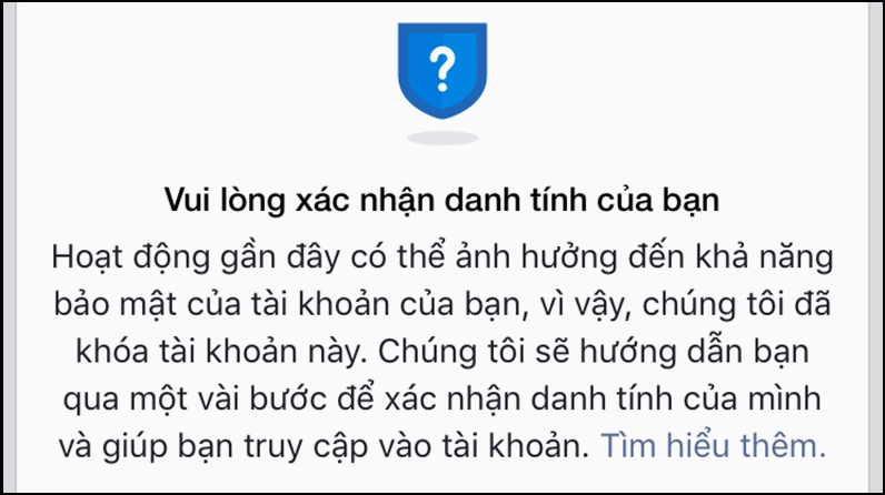 Hình ảnh giấy tờ tùy thân để xác minh Facebook