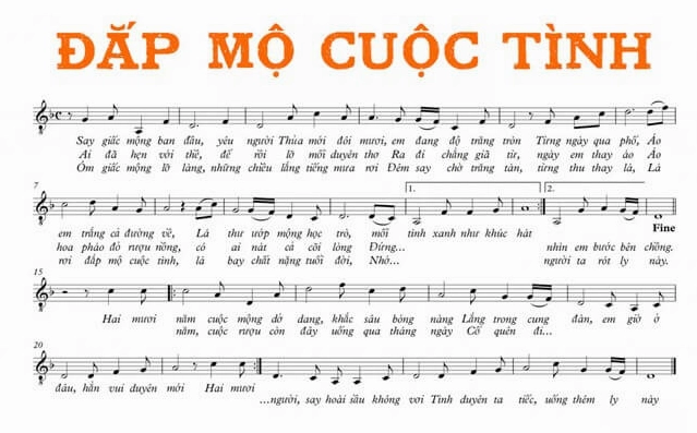Hình ảnh lời bài hát Đan Nguyên Đắp Mộ Cuộc Tình