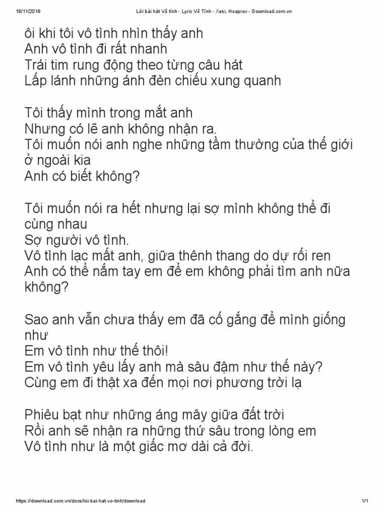 Hình ảnh minh họa bìa bài hát Vô Tình