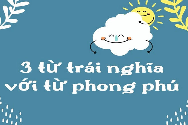 Hình ảnh minh họa các từ trái nghĩa với phong phú