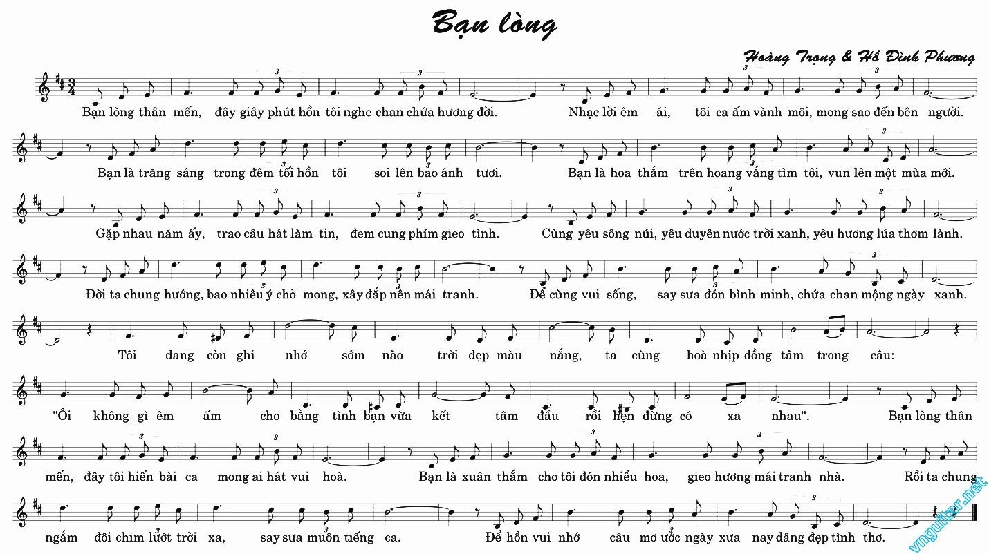 Hình ảnh minh họa lời bài hát Bạn Lòng