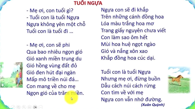Hình ảnh minh họa một bài thơ về tuổi ngựa