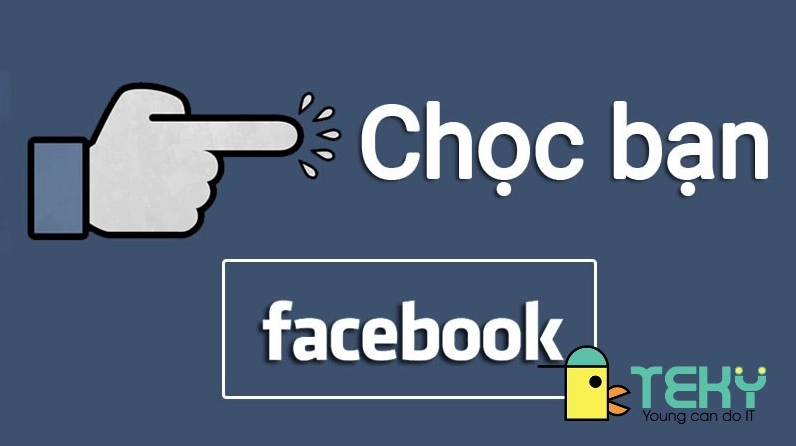 Hình ảnh minh họa tính năng chọc trên Facebook