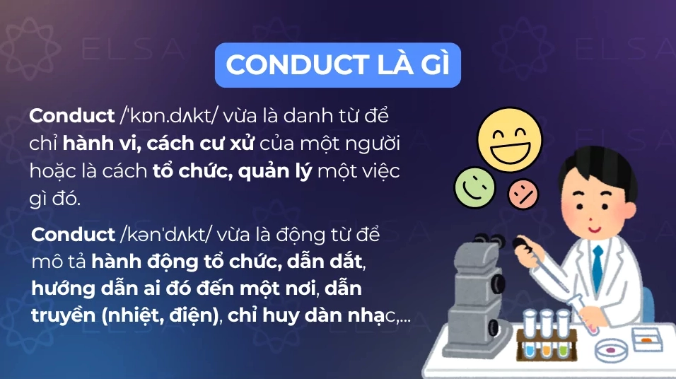 Hình ảnh minh họa ý nghĩa của conduct