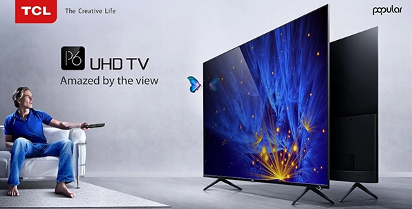 Hình ảnh một chiếc tivi TCL hiện đại