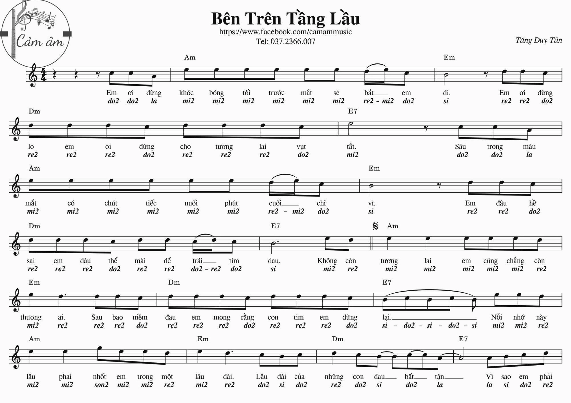 Hình ảnh Tăng Duy Tân - ca sĩ thể hiện Bên Trên Tầng Lầu