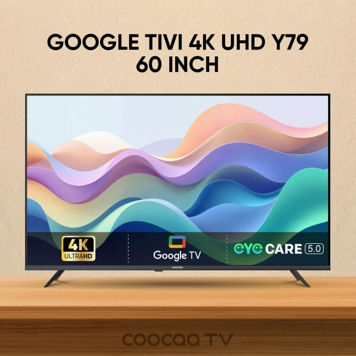 Hình ảnh tivi Coocaa 60Y79 viền mỏng