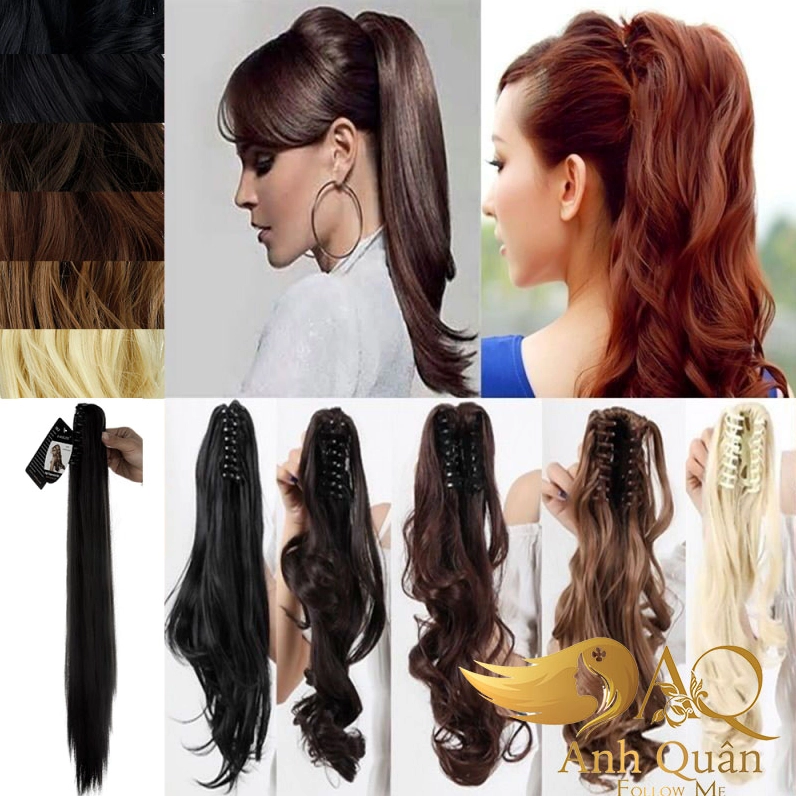 Kẹp tóc giả mái bằng tự nhiên