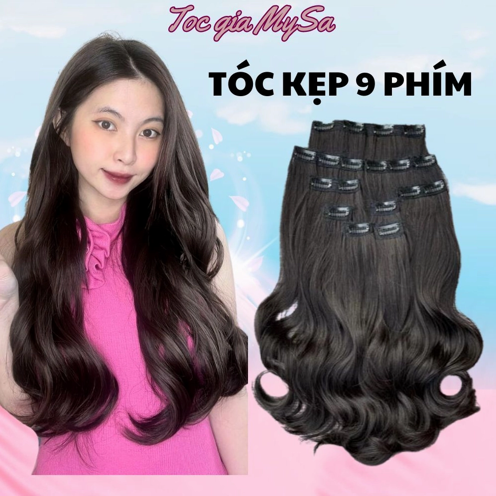 Kẹp tóc giả tạo kiểu tóc đi tiệc