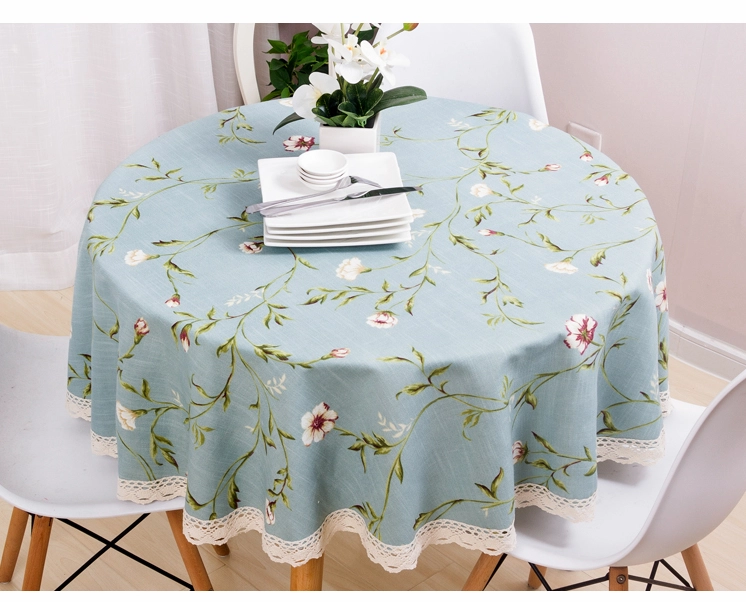 Khăn trải bàn cotton họa tiết tinh tế