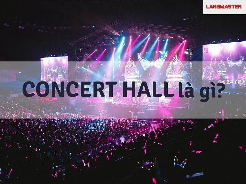 Không gian bên trong một concert hall hiện đại.