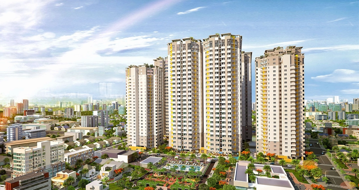 Không gian xanh tại dự án Him Lam Chợ Lớn