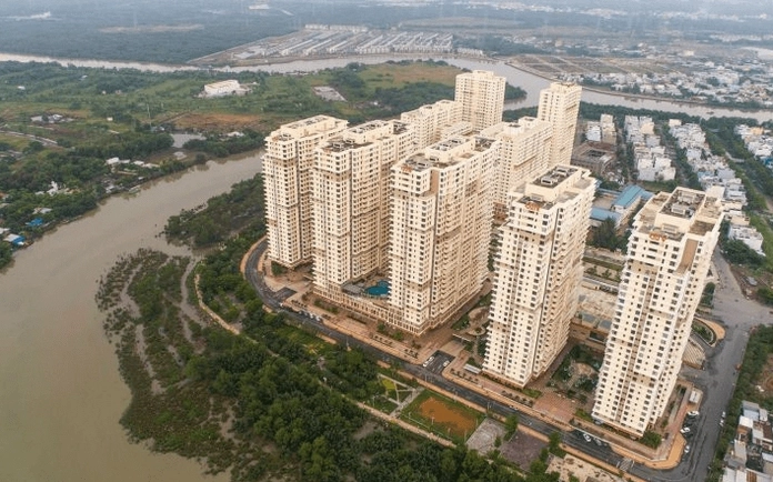 Khu dân cư sầm uất xung quanh chung cư Đức Khải