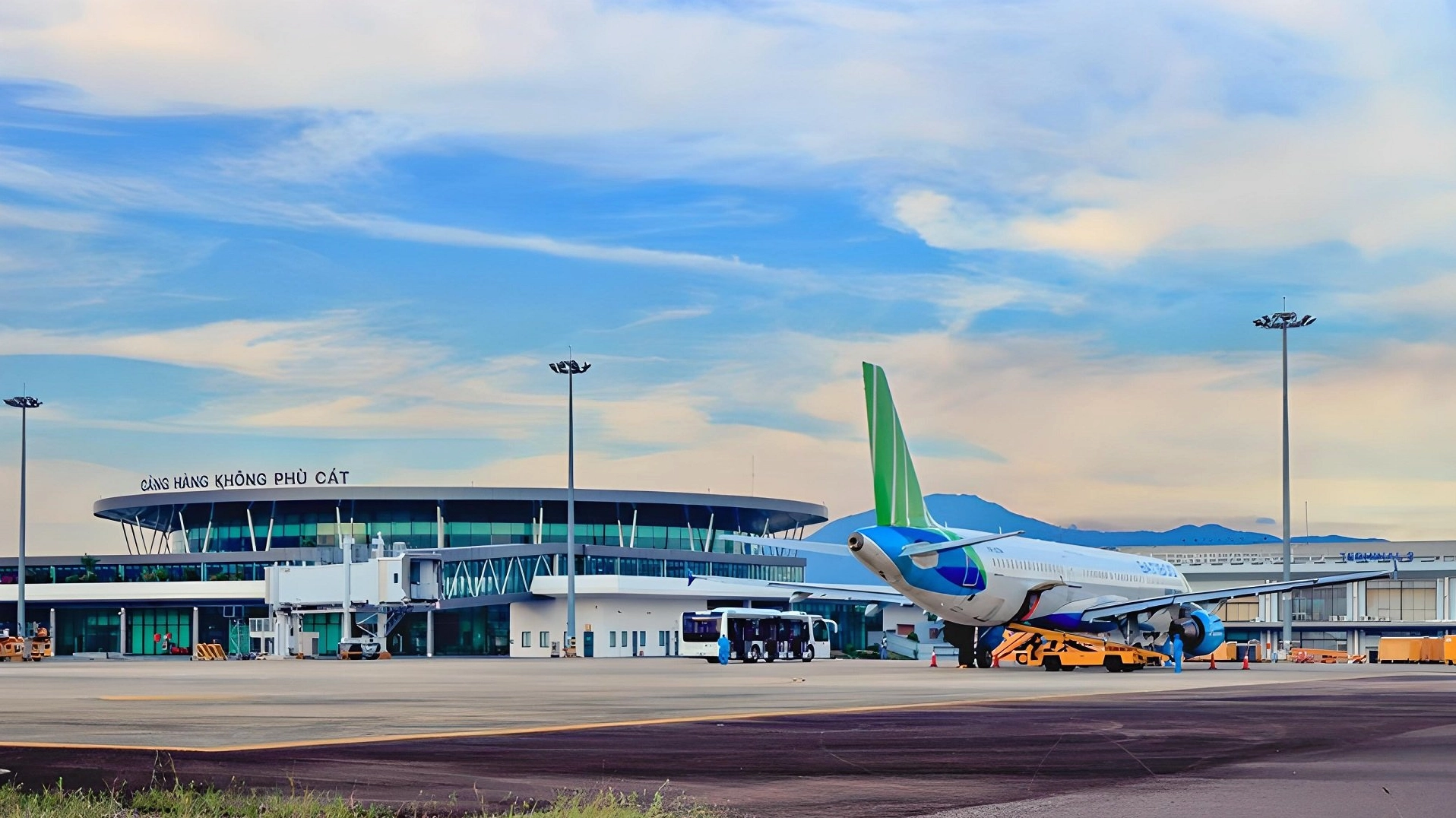 Khu vực check-in tại Sân bay Phù Cát