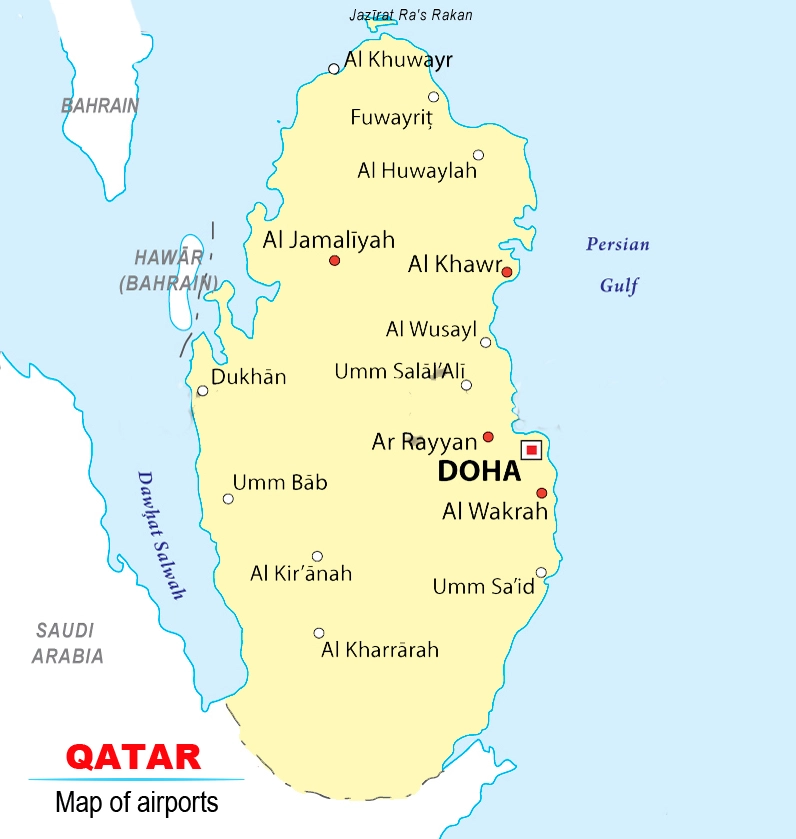 Khu vực nội thất sang trọng tại sân bay Doha
