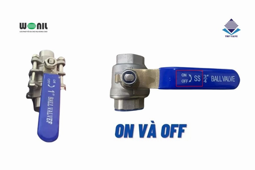 Ký hiệu O và I trên van nước