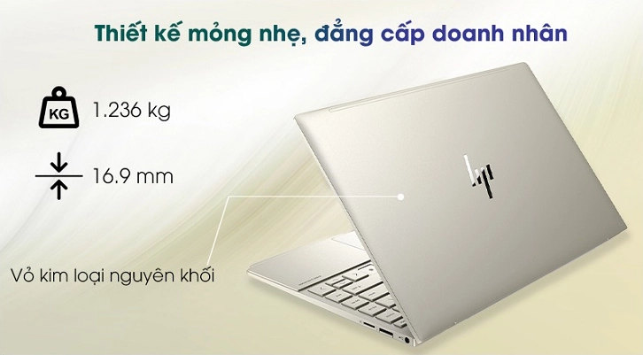 Laptop HP Envy với thiết kế sang trọng