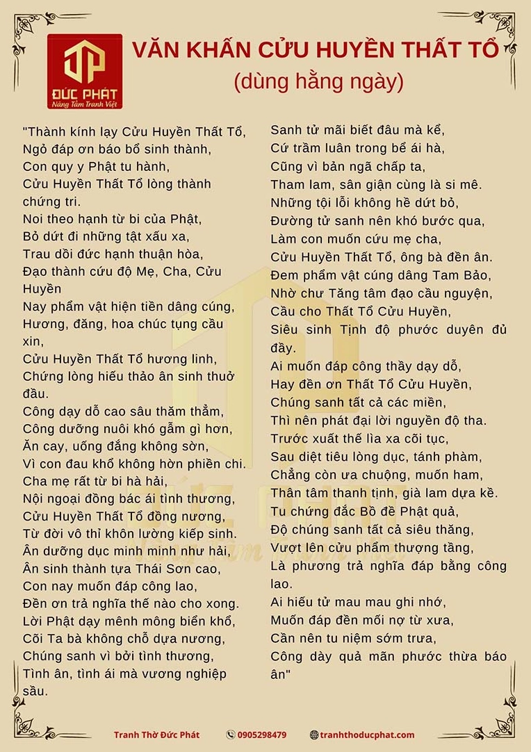 Lễ cúng Cửu Huyền Thất Tổ trong ngày giỗ