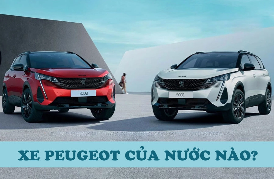 Logo Peugeot và quốc kỳ Pháp