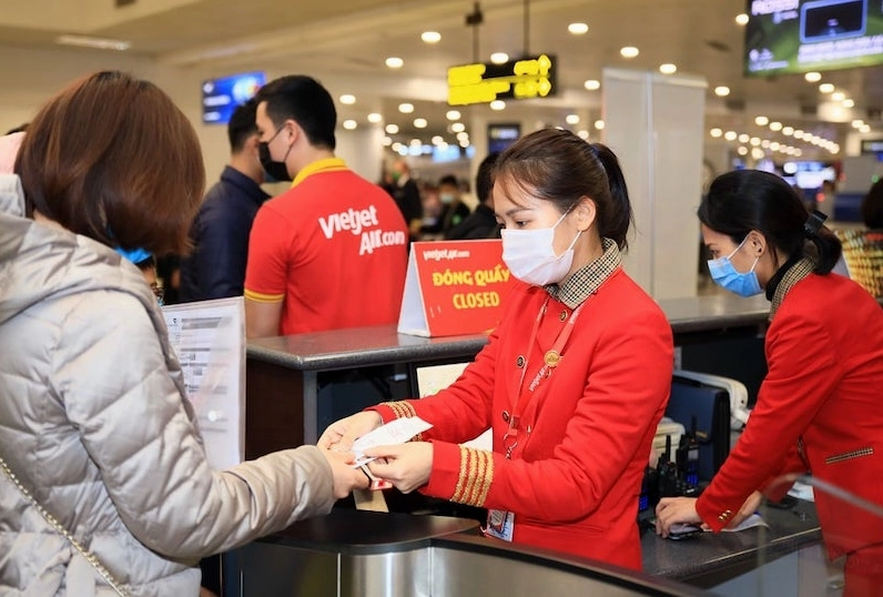 Mã vé điện tử trên vé máy bay