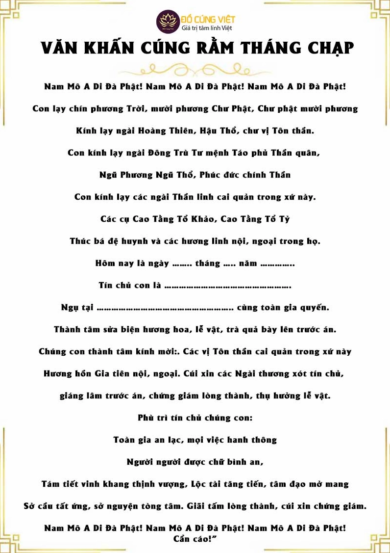 Mâm cỗ chay cúng Rằm tháng Chạp thanh tịnh