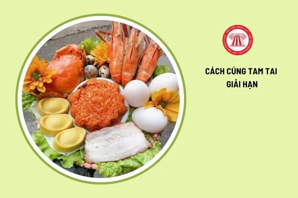 Mâm cúng Tam Tai tại nhà