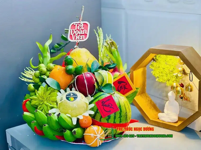 Mâm ngũ quả sáng tạo