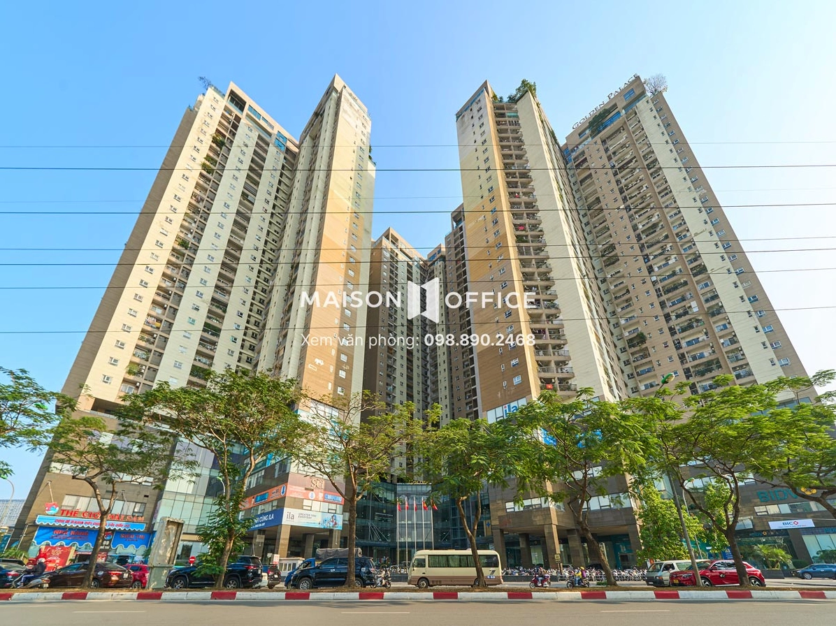Mặt tiền tòa nhà Golden Palace Mễ Trì
