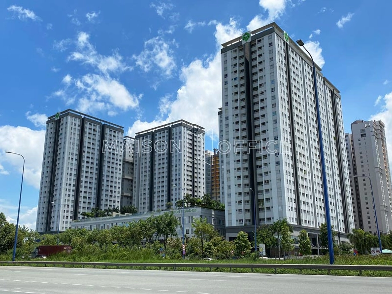 Mặt tiền tòa nhà Lexington Residence Mai Chí Thọ