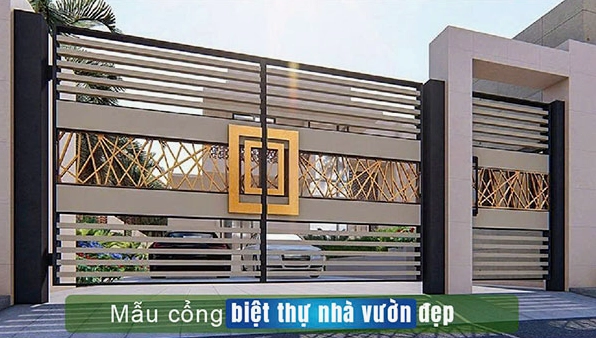 Mẫu cổng nhà vườn đẹp hiện đại