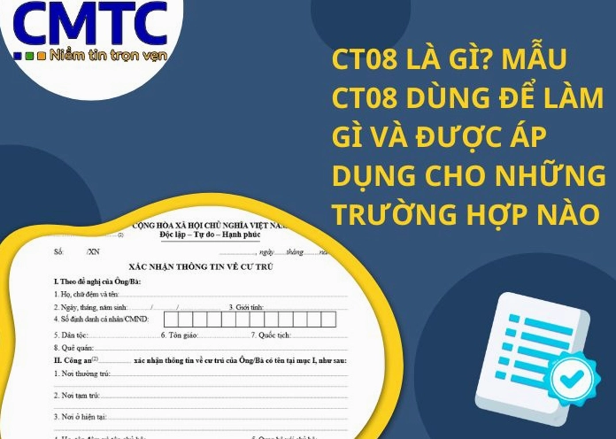 Mẫu đơn CT08 là gì