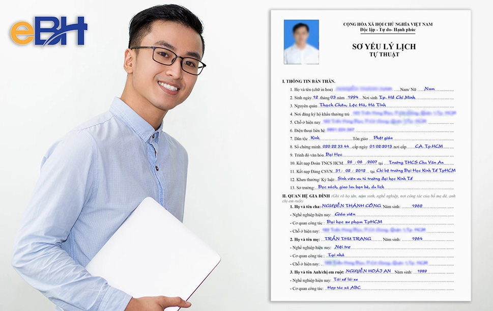 Mẫu sơ yếu lý lịch tự thuật chuẩn