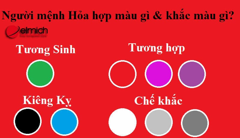 Màu xanh dương kỵ mệnh Hỏa