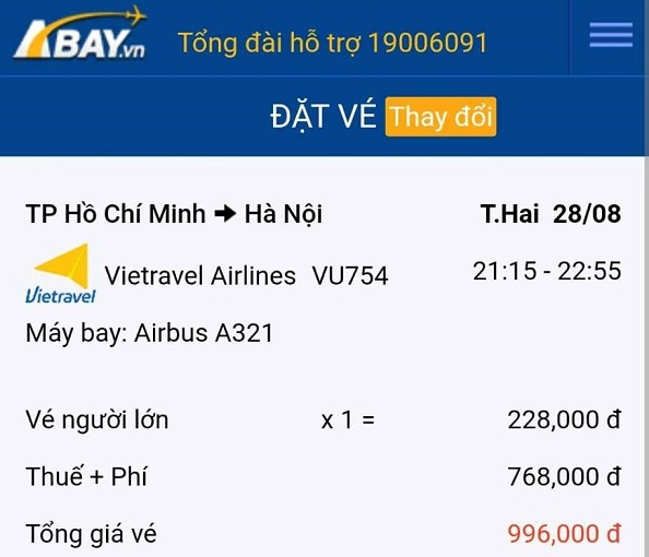 Máy bay của Vietnam Airlines
