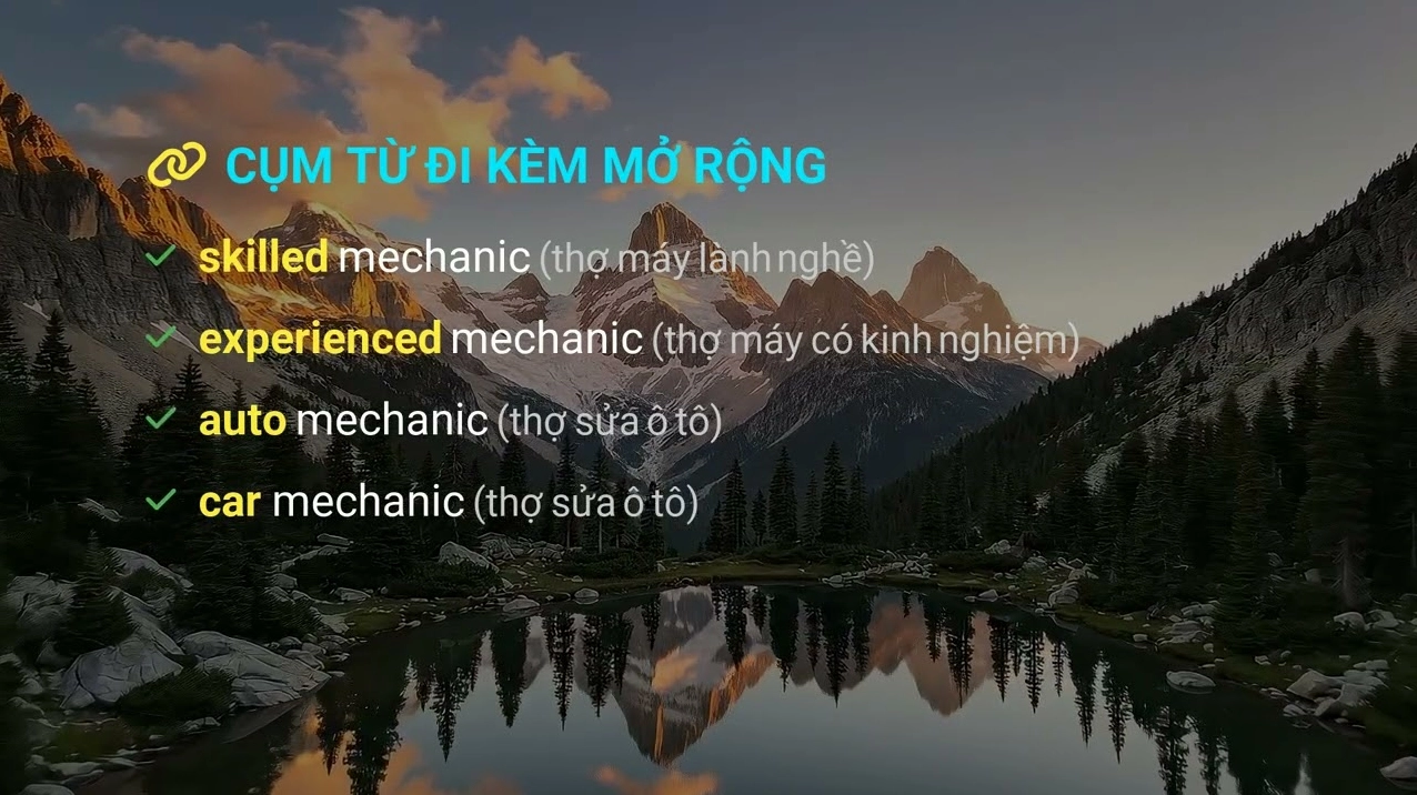 Minh họa kỹ sư cơ khí làm việc với máy móc hiện đại