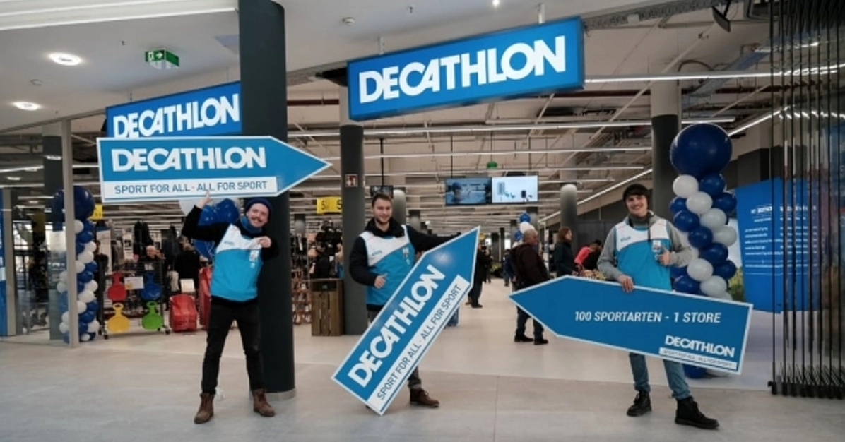 Một góc cửa hàng Decathlon tại Việt Nam