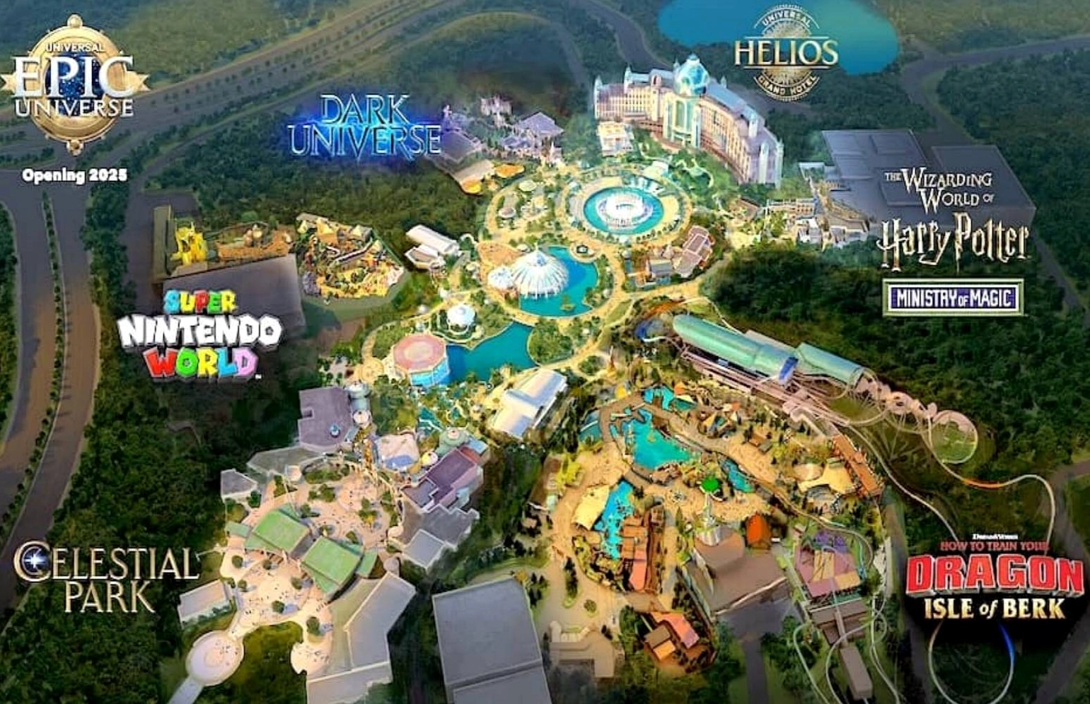 Một nhóm du khách sợ hãi trong khu vực Halloween Horror Nights