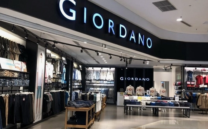 Người mẫu mặc trang phục Giordano