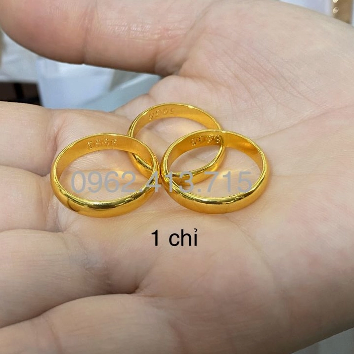 Nhẫn vàng trơn 1 chỉ hiện đại