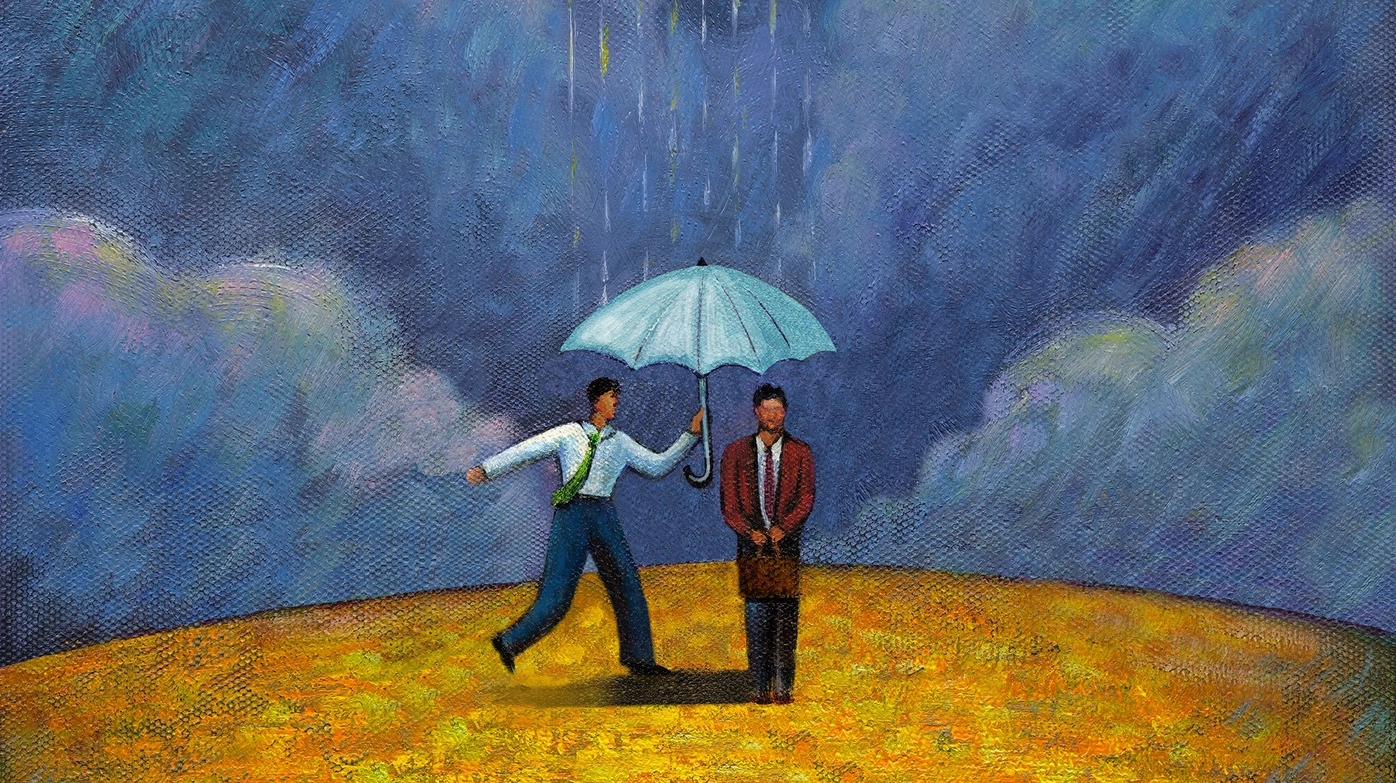 Nhóm người cùng nhau làm việc thiện