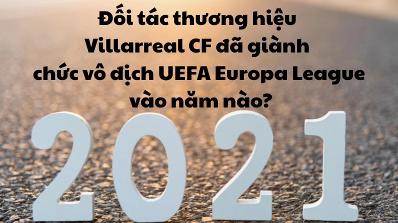 Đội hình Villarreal ăn mừng chức vô địch Europa League