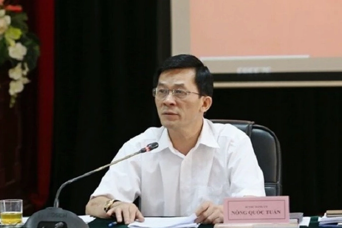 Ông Nông Quốc Tuấn trong một sự kiện công nghệ