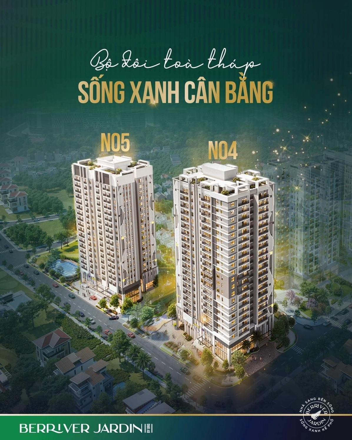 Phối cảnh khu đô thị Berriver Long Biên
