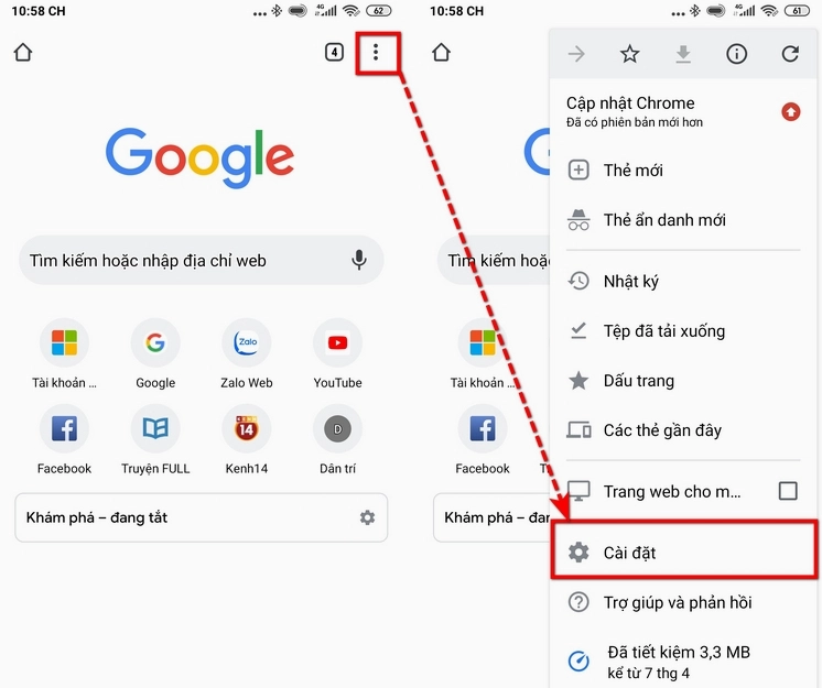 Quản lý mật khẩu Google trên Android