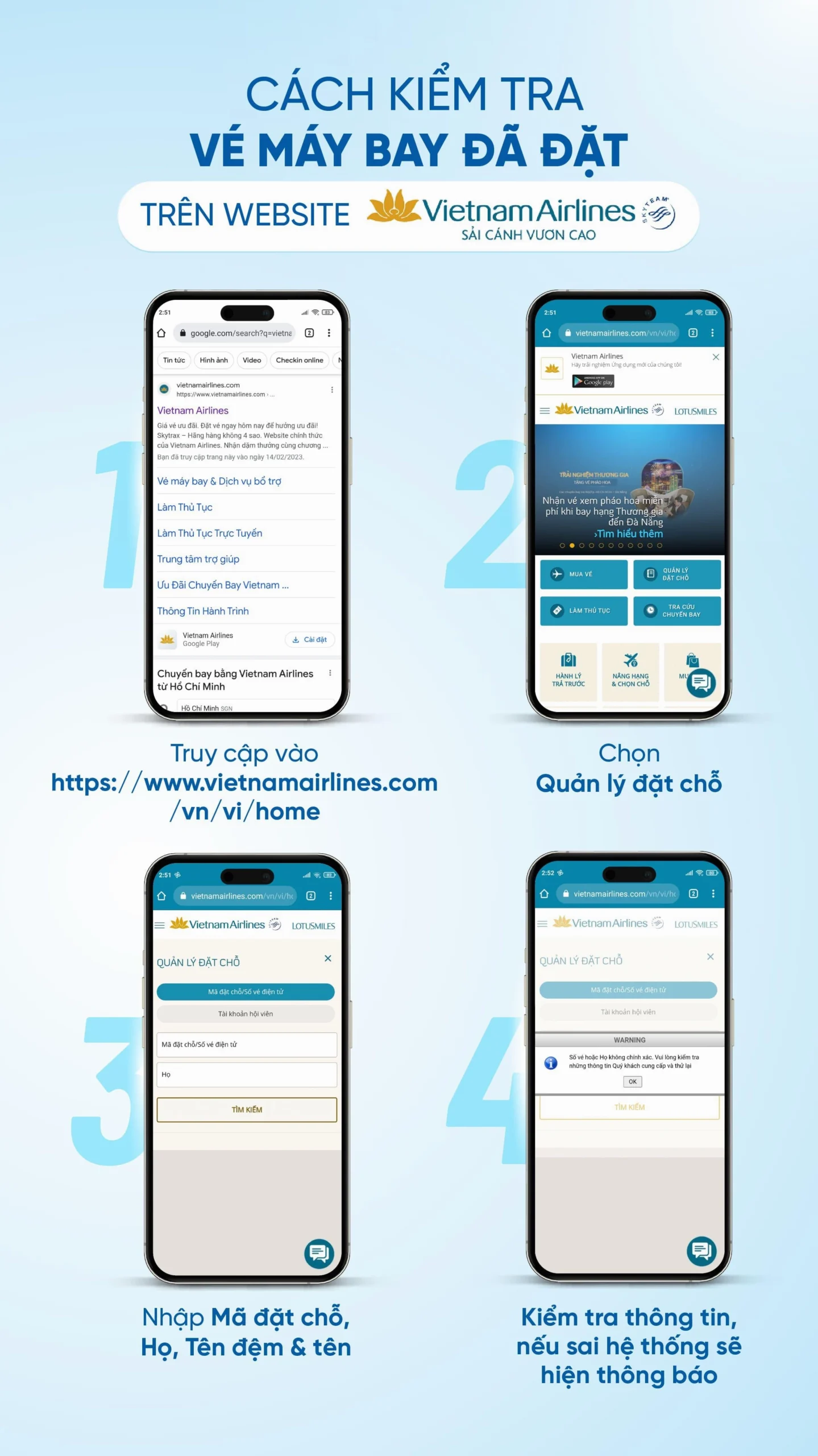 Quy trình kiểm tra vé máy bay